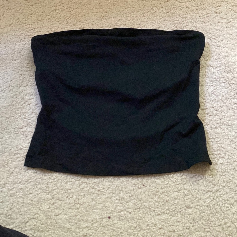 Open back strapless top